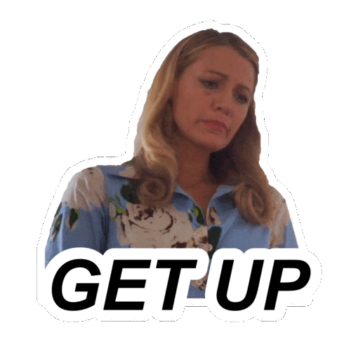 Ready To Fight Good Morning Sticker by Blake Lively Fan