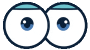 Happy Eyes Sticker by Mister Lemonade