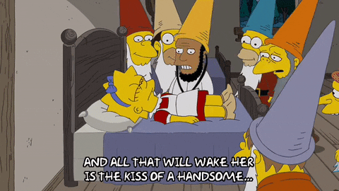 Lisa Simpson Kiss GIF by The Simpsons