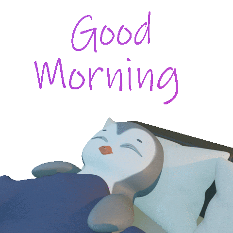 Tired Good Morning Sticker by Pengu