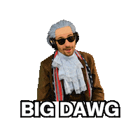 Big Dog Handshake Sticker