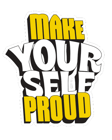 Happy Typography Sticker by Paula Baines