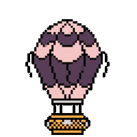 Floating Hot Air Balloon Sticker