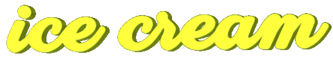 text icecream Sticker
