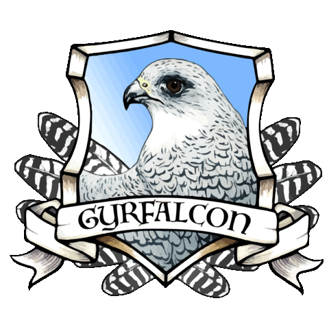 boisestatehonors gyrfalcon gyrfalcon house Sticker