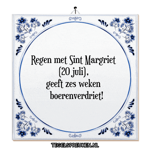 Hoop Regen Sticker by Tegelspreuken.nl