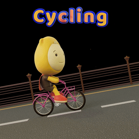 Cycling Pedalling GIF by Gumazing