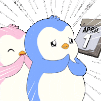 April Fools Penguin Sticker by Pudgy Penguins