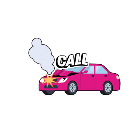 Car Crash Accident Sticker by 411Pain