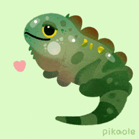 Reptile Iguana GIF by pikaole