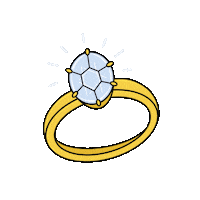 Gold Ring Sticker