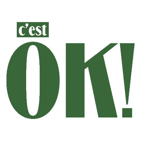 Typography Ok Sticker by Papier and Co.