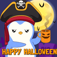 Trick Or Treat Halloween GIF by Pudgy Penguins