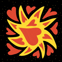 sterossetti love heart space sun GIF