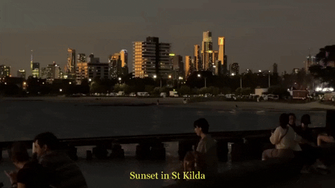 St Kilda Sunset GIF