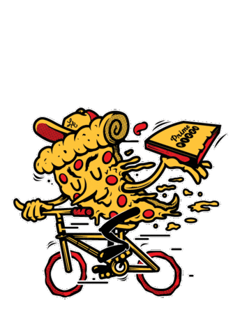 primepizzala pizza delivery los angeles prime Sticker