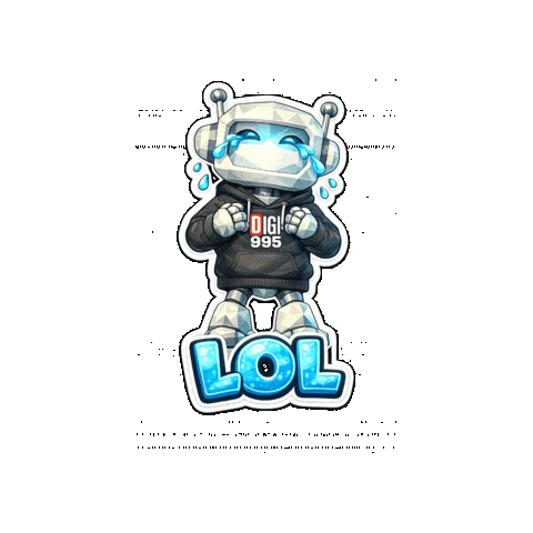 Dying Laughing Lol Sticker by Digi 995