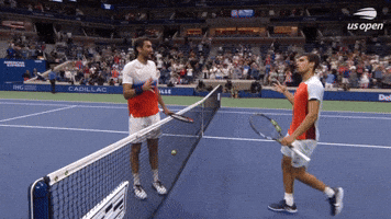 Cilic And Alcaraz Shake Hands