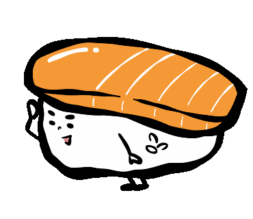 Wink Sushi Sticker