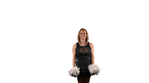Woman Cheer Sticker by University of Central Oklahoma