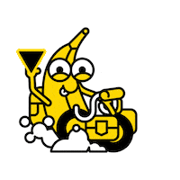 Banana Cianomagenta Sticker