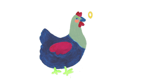Chicken Sticker by Oilily