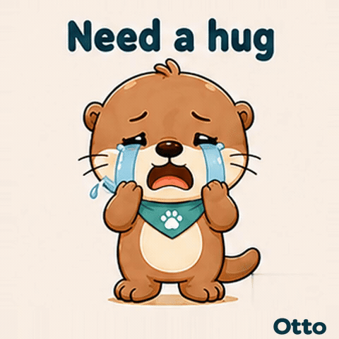 Need a Hug — A Tender Moment with Otto the Otter
