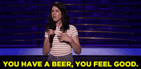teamcoco beer white wine becky lucas GIF