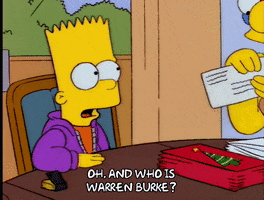 bart simpson letters GIF