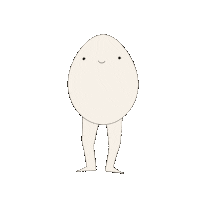 freskoprama happy excited jumping egg Sticker