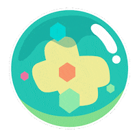 NATGEOBRASIL cartoon bubble bit ico Sticker