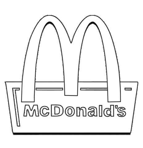 French Fries Logo Sticker by MockoFun