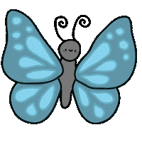 Fly Butterfly Sticker by TeaBag