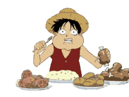 Hungry One Piece Sticker