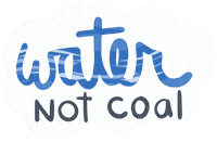 Water Not Coal Sticker