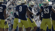 Notre Dame Handshake GIF by Notre Dame Fighting Irish