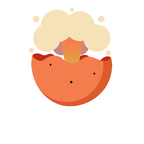 gentlerstreak orange heart exploding heart yorhart gentler streak Sticker