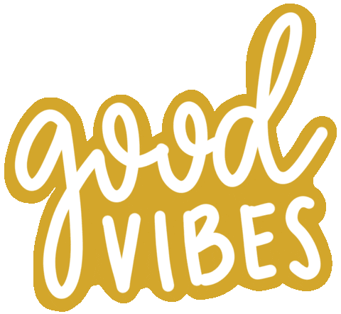 Flashing Good Vibes Sticker by Nyla Free Designs Inc