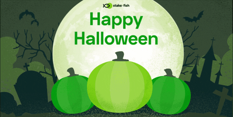 stakefish giphyupload halloween spooky pumpkin GIF