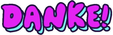 German Thank You Sticker