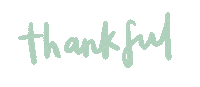 Thanks Writing Sticker
