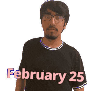 February 25 Sticker