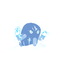 Pistolavistas power epic lightning battle Sticker