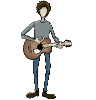 Magic Guitar Sticker by martinkellymusic