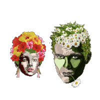 green tea hibiscus Sticker by Elitsour