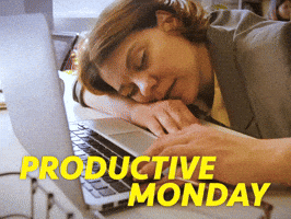 Sleepy Monday Morning GIF by Sealed With A GIF