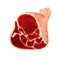 Pig Protein Sticker by Casa Natural