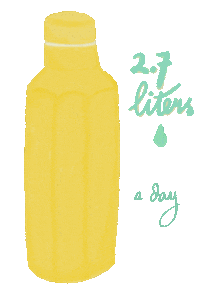 nidalaelya water bottle thirsty waterbottle Sticker