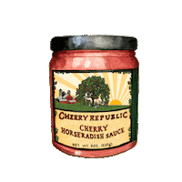 CherryRepublic cherry republic cherry horseradish sauce Sticker