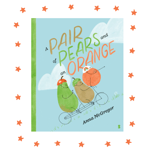 Orange Book Sticker by Scribble Kids Books